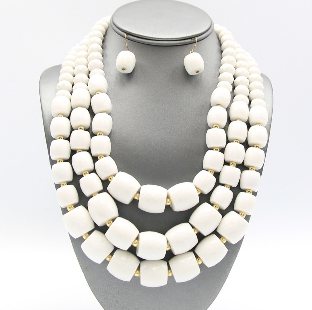Layered beaded fashion Necklace Set
